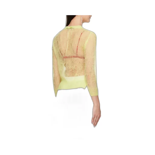 Round-Neck Knitted Cardigan