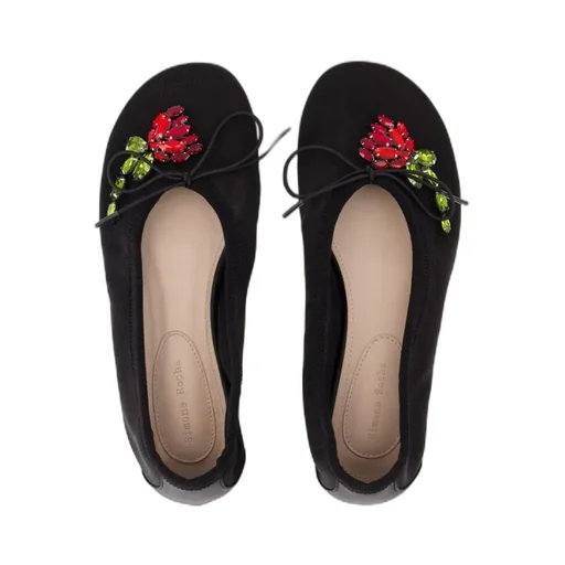 Floral Decorative Flat Shoes