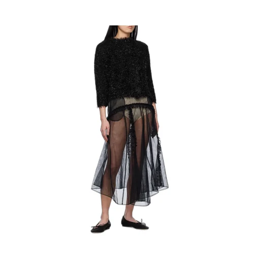 Translucent Ruffled Skirt