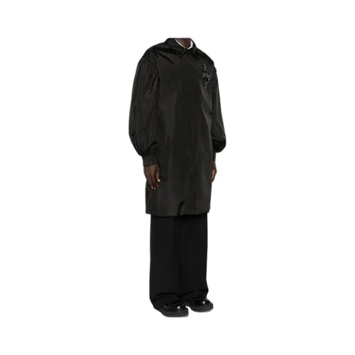 Embroidery Bubble Sleeve Work Coat