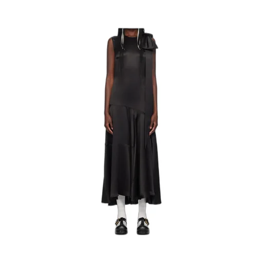 Bow Straight Mid-Length Dress