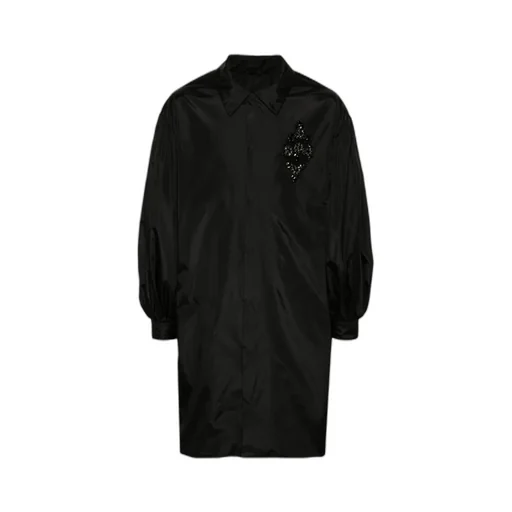 Embroidery Bubble Sleeve Work Coat
