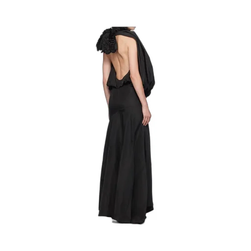 Ruffled Round Neck Dress