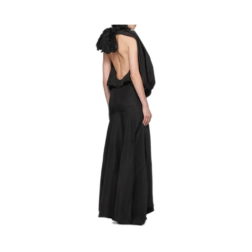 Ruffled Round Neck Dress