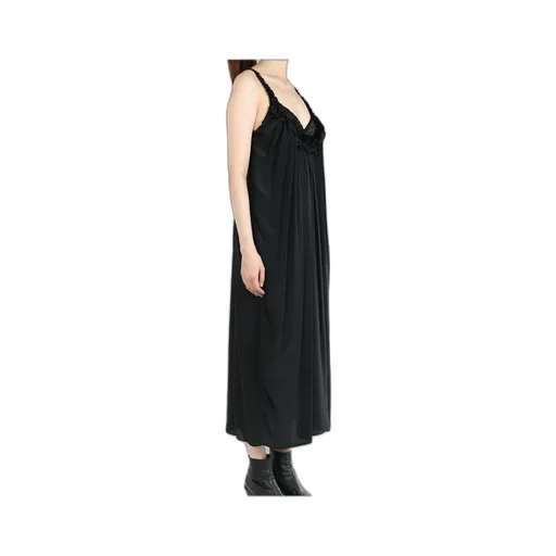 Lace-Up Satin Dress