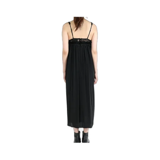 Lace-Up Satin Dress