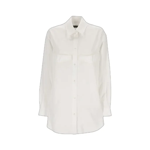 Appliqué-Detailed Long-Sleeved Buttoned Shirt