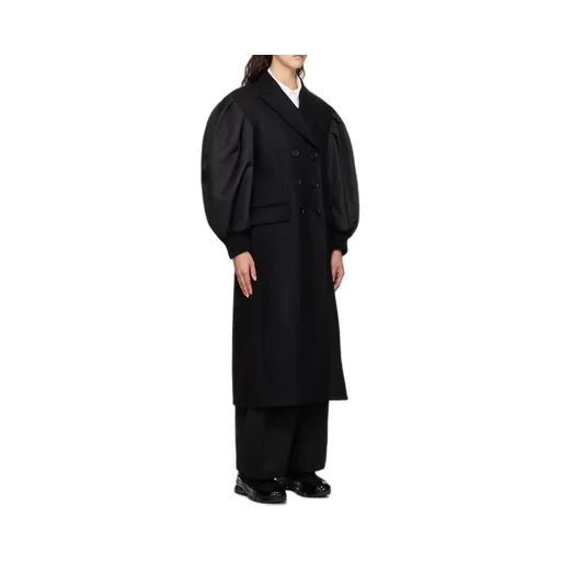Double-Breasted Wool-Blend Coat