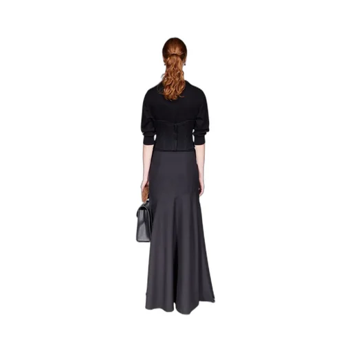 Bias-Cut Maxi Skirt