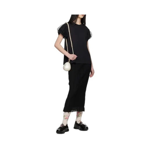 Round Toe Panelled Ballerines