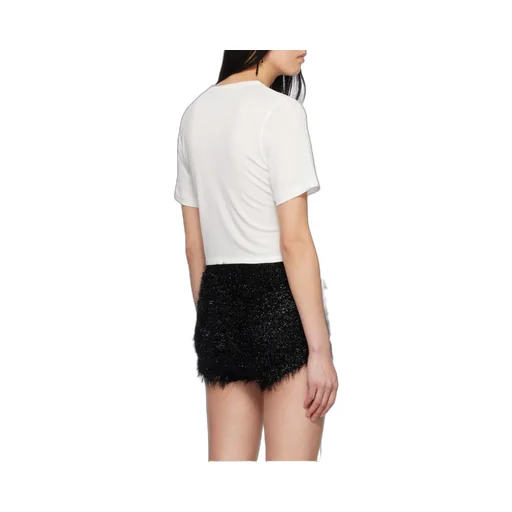 Bow Detailed Crewneck T-Shirt
