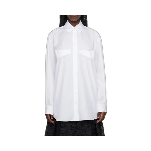 Appliqué-Detailed Long-Sleeved Buttoned Shirt