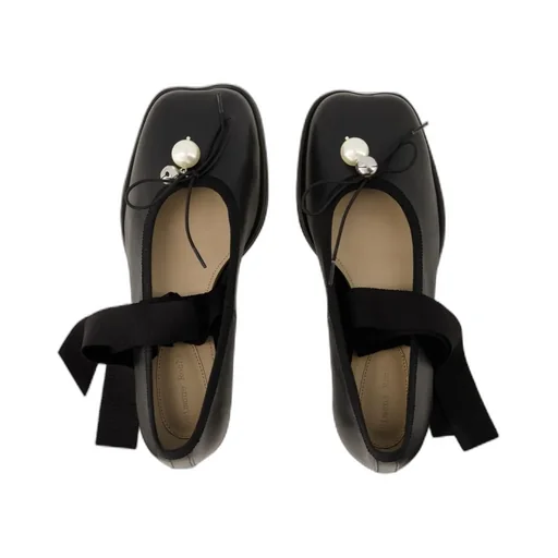 Heart Toe Strapped Ballerinas