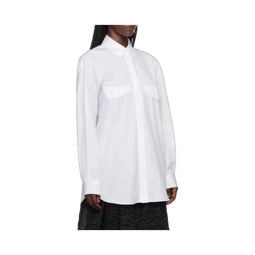 Appliqué-Detailed Long-Sleeved Buttoned Shirt