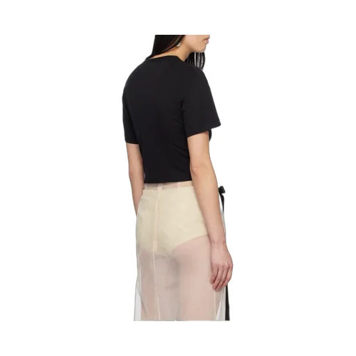 Bow Detailed Crewneck T-Shirt