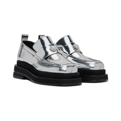 Artificial Pearl Detail Loafers