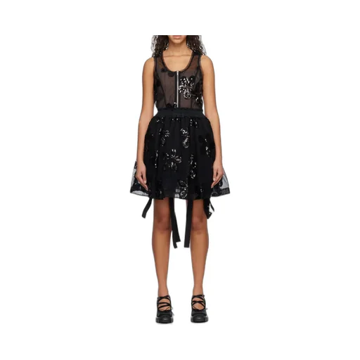 Sequined Zip-Up Bodysuit