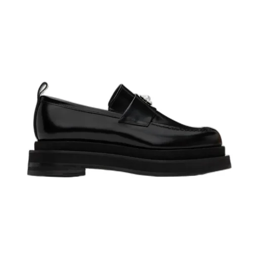 Artificial Pearl Decorated Loafers