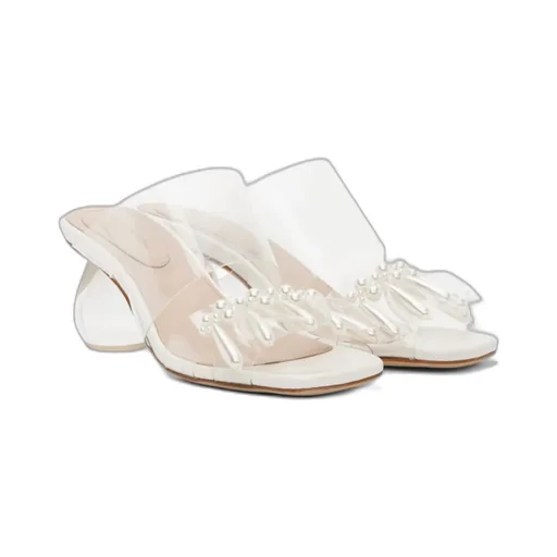 Bead-Detail Sandals
