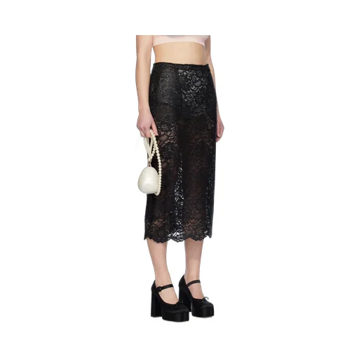 Corded Lace Pencil Skirt
