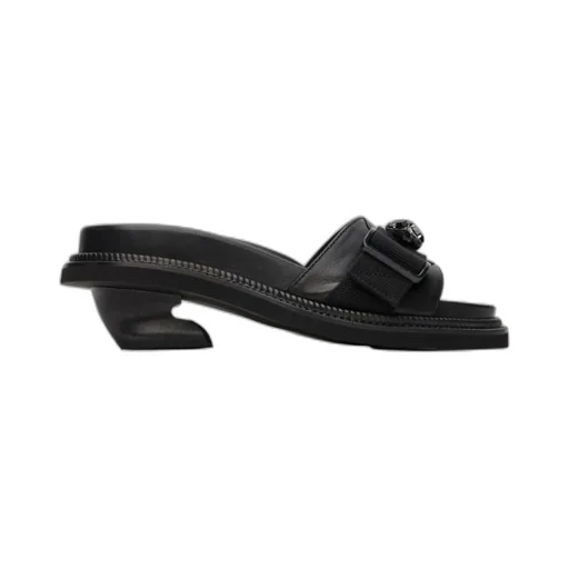 Open-Toe Leather Mules