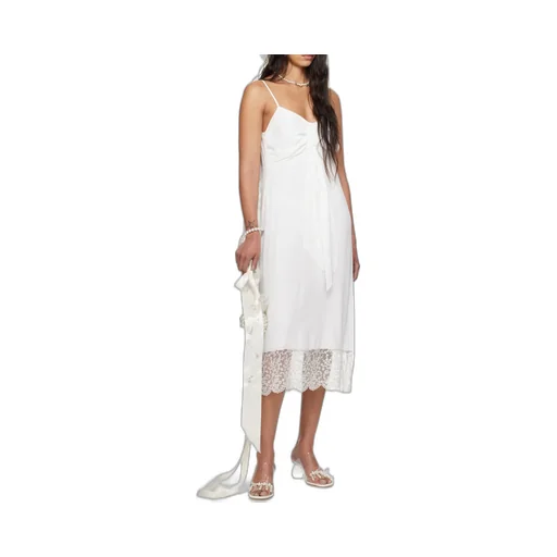 Front Bow Suspender Dress