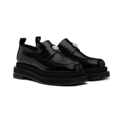 Artificial Pearl Decorated Loafers