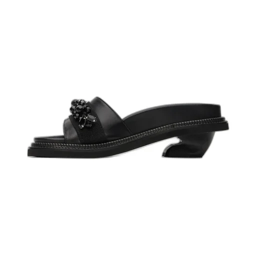 Open-Toe Leather Mules