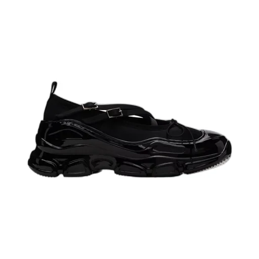 Round Toe Panelled Ballerines
