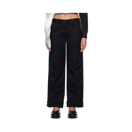 Virgin Wool-Blend Wide-Leg Trousers