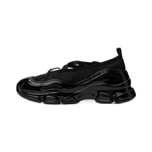 Round Toe Panelled Ballerines
