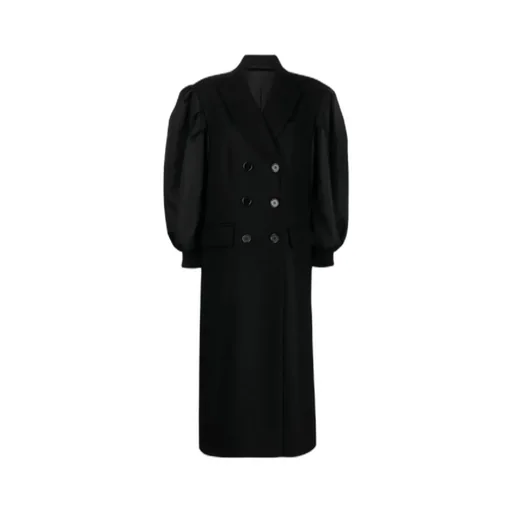 Double-Breasted Wool-Blend Coat