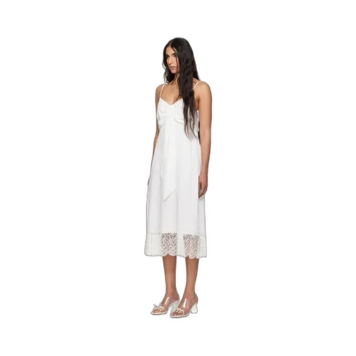 Front Bow Suspender Dress