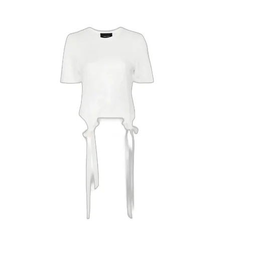 Bow Detailed Crewneck T-Shirt