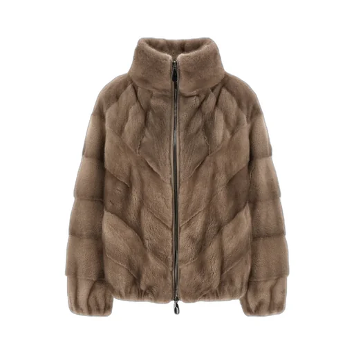 Herringbone Mink Jacket