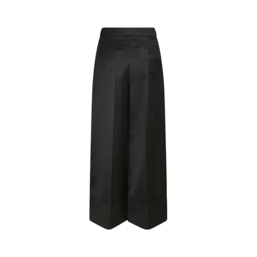 Cropped Wide-Leg Trousers