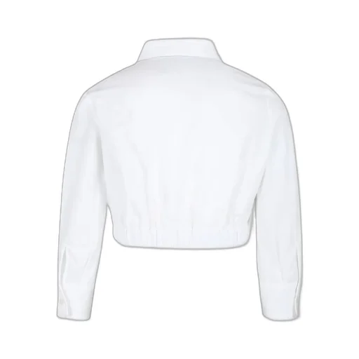 Button-Up Cropped Shirt