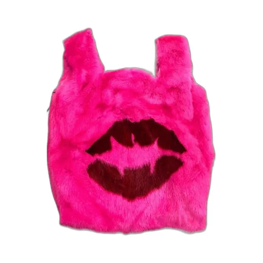 Red Lip Printed Pattern Handbag
