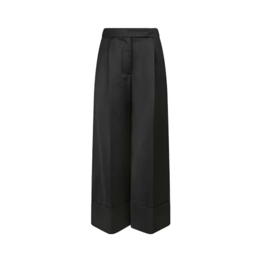 Cropped Wide-Leg Trousers