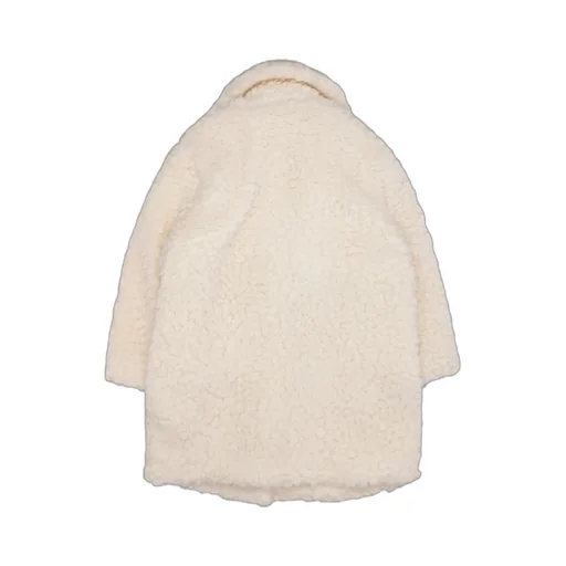 Single-Breasted Faux-Shearling Coat