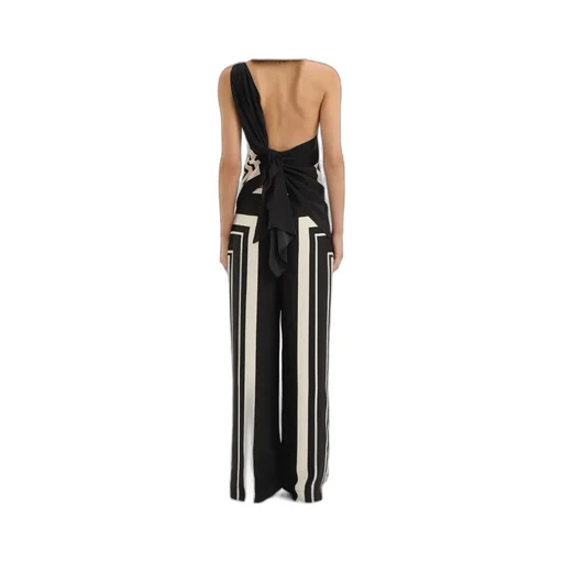 Geometric Stripe Print Suspenders