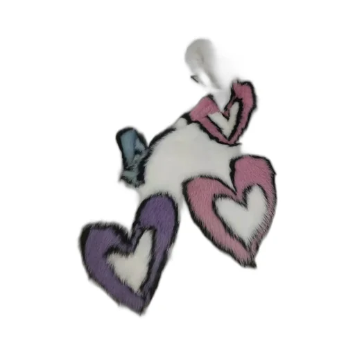 Furrh1 Heart-Shaped Pattern Handbag