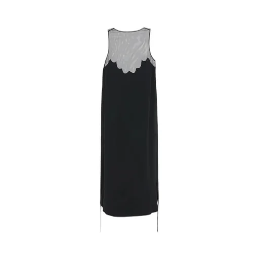 V-Neck Sleeveless Midi Dress