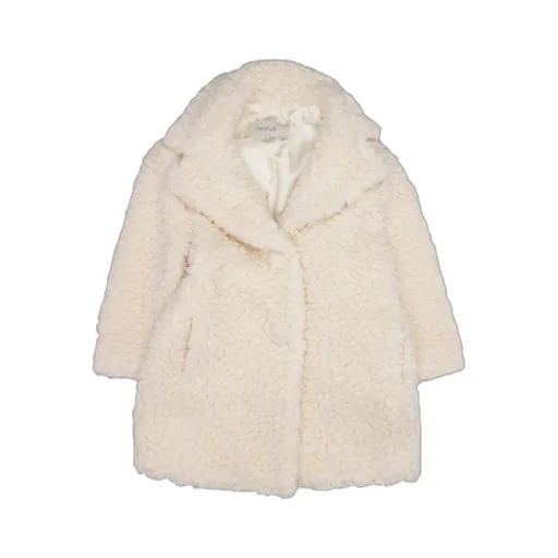 Single-Breasted Faux-Shearling Coat