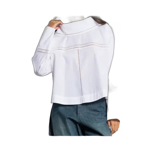 Straight Embroidered Cotton Shirt