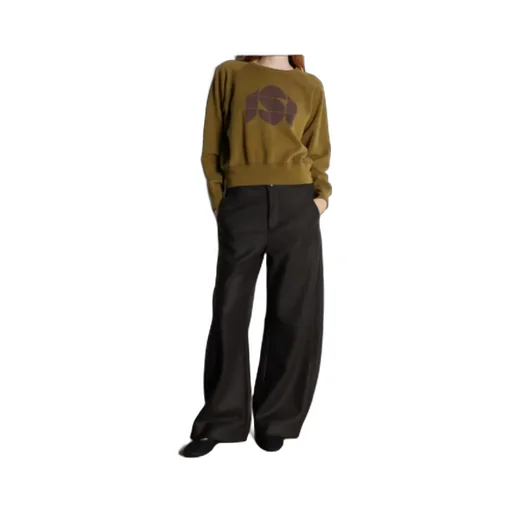 Wide-Leg Casual Trousers