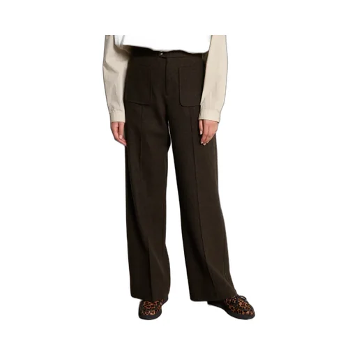 Straight Woollen Trousers