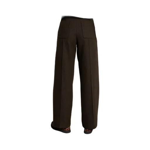 Straight Woollen Trousers