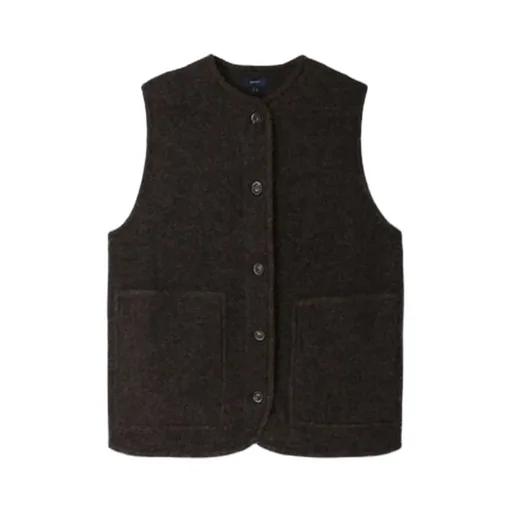 Round Neck Wool Vest