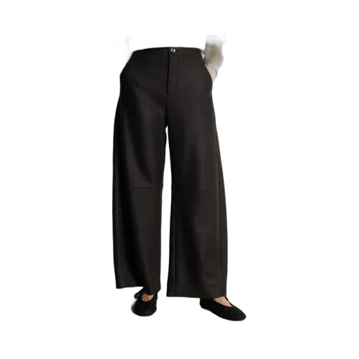 Wide-Leg Casual Trousers